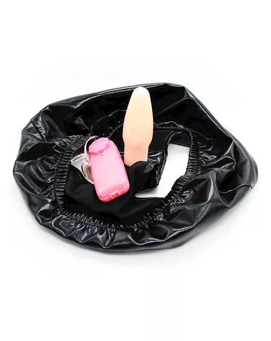 Spandex Vibrating Plug Brief