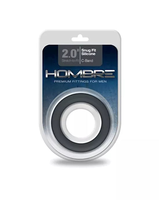 Hombre Snug-Fit Silicone C-Band Charcoal black